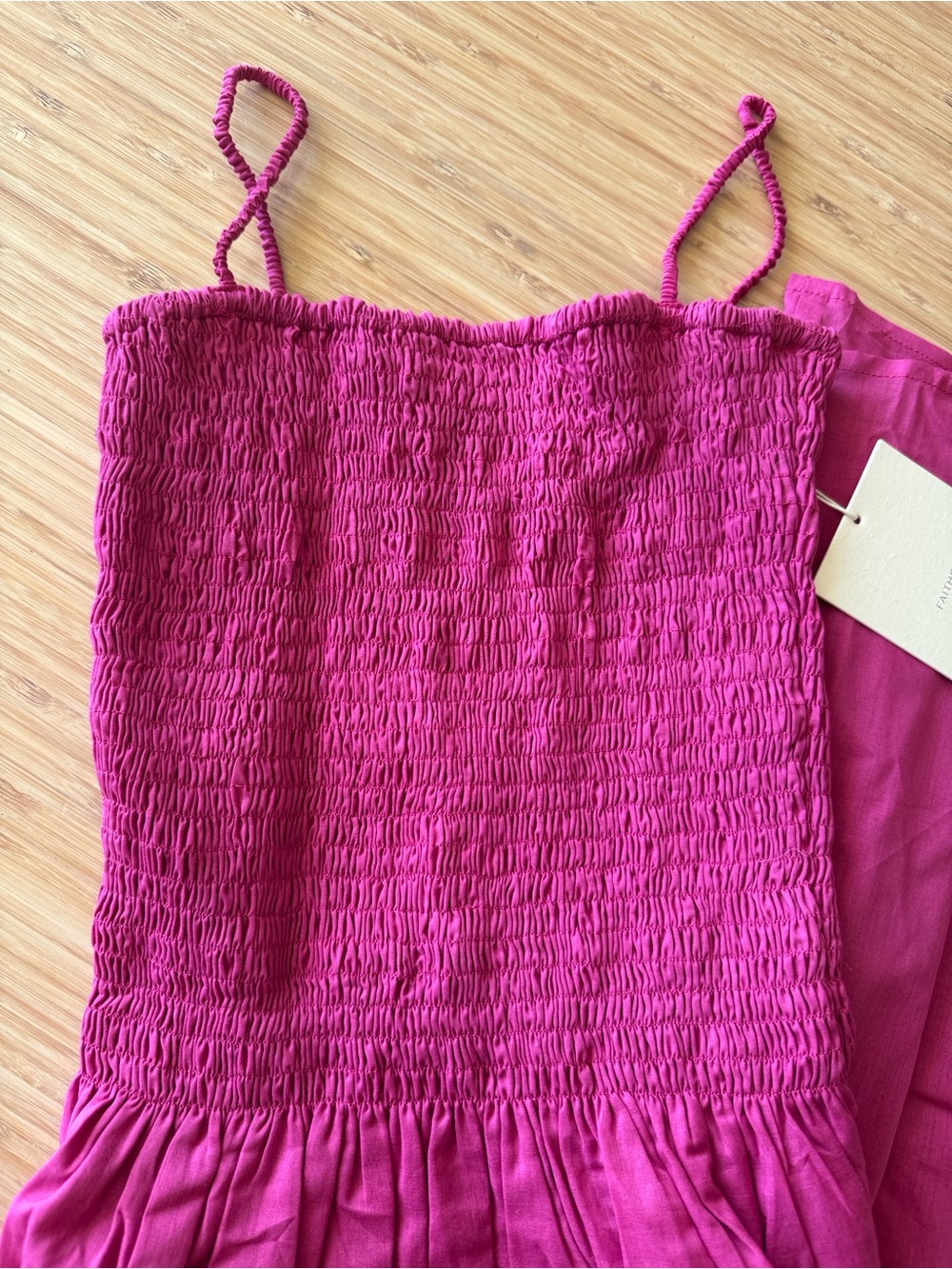 Faithfull the Brand Phoebe Maxi Dress in Cerise - Picture 9 of 12